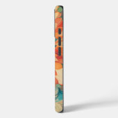 Abstraktes, orangefarbenes, gelbes, Aquamarines Mu Case-Mate iPhone Hülle (Rückseite / Links)