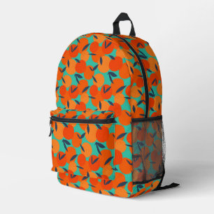 Abstraktes Orangenfruchtmuster Bedruckter Rucksack