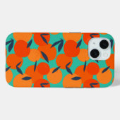 Abstraktes Orangenfruchtmuster Case-Mate iPhone Hülle (Rückseite (Horizontal))