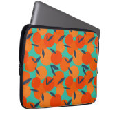 Abstraktes Orangenfruchtmuster Laptopschutzhülle (Vorne Rechts)