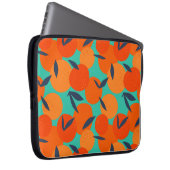 Abstraktes Orangenfruchtmuster Laptopschutzhülle (Vorne Rechts)