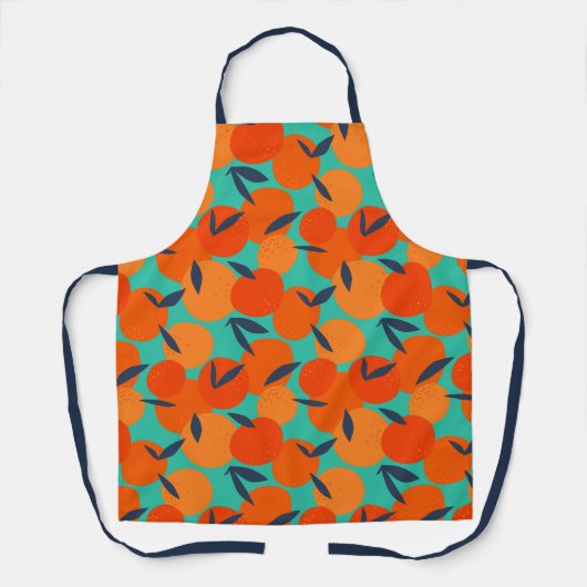 Abstraktes Orangenfruchtmuster Schürze (Vorderseite)