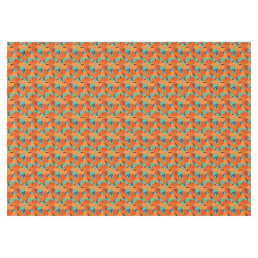 Abstraktes Orangenfruchtmuster Tischdecke (Vorderseite (Horizontal))