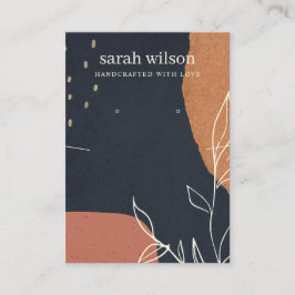 Abstraktes Orangenleaf Visitenkarte