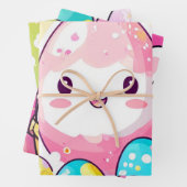 Abstraktes Ostereier Geschenkpapier Set (Beispiel)