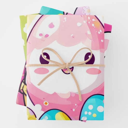 Abstraktes Ostereier Geschenkpapier Set (Beispiel)