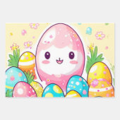 Abstraktes Ostereier Geschenkpapier Set (Vorderseite)