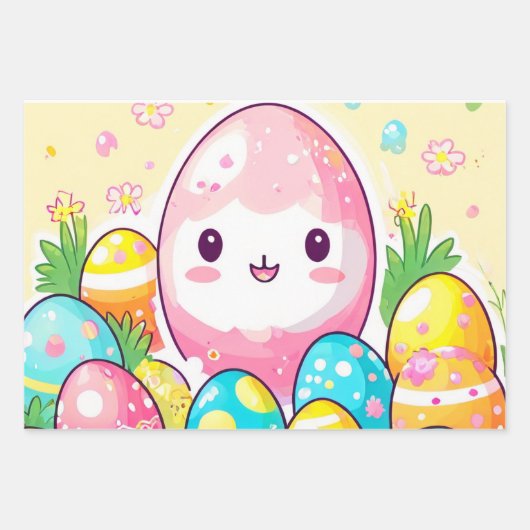 Abstraktes Ostereier Geschenkpapier Set (Vorderseite)