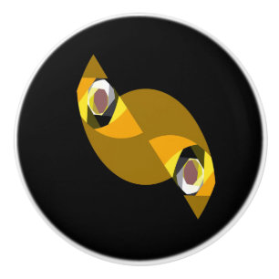 ABSTRAKTES OWL KERAMIKKNAUF