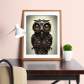 Abstraktes Owl Poster