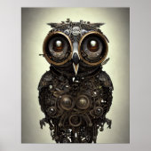 Abstraktes Owl Poster (Vorne)