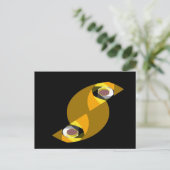 ABSTRAKTES OWL POSTKARTE (Stehend Vorderseite)