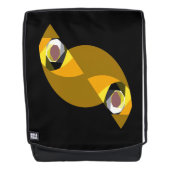 ABSTRAKTES OWL RUCKSACK (Vorderseite)