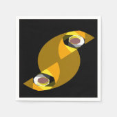 ABSTRAKTES OWL SERVIETTE (Vorderseite)