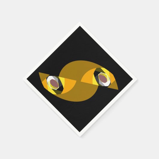 ABSTRAKTES OWL SERVIETTE (Ecke)