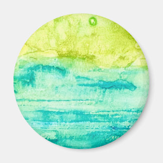Abstraktes Ozean-Aquarell Magnet