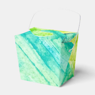Abstraktes Ozean Grün Blau Wasserfarbenmalerei  Geschenkschachtel