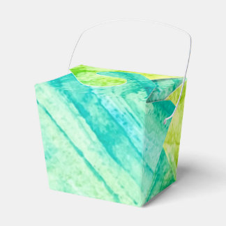 Abstraktes Ozean Grün Blau Wasserfarbenmalerei Geschenkschachtel