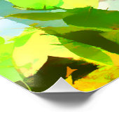 Abstraktes Ozean und Gebirge Glossarposter Poster (Ecke)