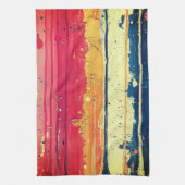 Abstraktes Paint Design auf Küchentüchern Geschirrtuch (Vertikal)