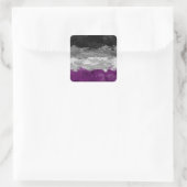 Abstraktes Paint Spritzer asexual Prilag-Flag-Must Quadratischer Aufkleber (Tasche)