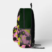 Abstraktes Paint Spritzer Muster Bedruckter Rucksack (Rechts)