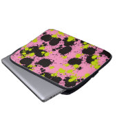 Abstraktes Paint Spritzer Muster Laptopschutzhülle (Vorne Knopf)