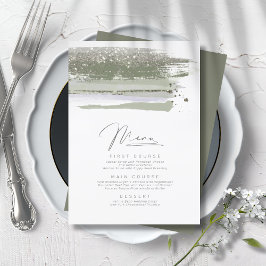 Abstraktes Paint Strokes Wedding Menu ID886
