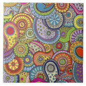 Abstraktes Paisley-Muster Fliese (Vorderseite)