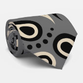 Abstraktes Paisley-Muster Krawatte (Gerollt)