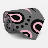 Abstraktes Paisley-Muster Krawatte (Gerollt)