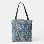 Abstraktes Paisley-Muster Tasche (Rückseite)