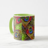 Abstraktes Paisley-Tasse Tasse (Vorderseite Links)