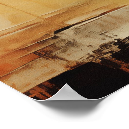 Abstraktes Palm Tree Poster (Ecke)