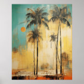 Abstraktes Palm Tree Poster (Vorne)