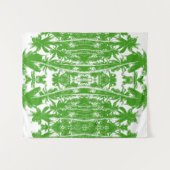 Abstraktes Palmbaumdesign Wandteppich (Vorderseite (Horizontal))