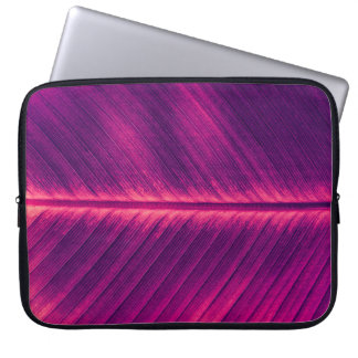 Abstraktes Palmblätterblatt: Toned Vein Laptopschutzhülle