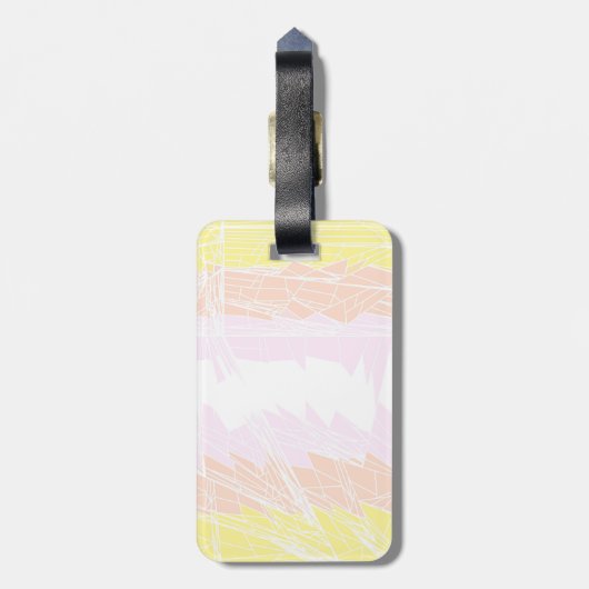 Abstraktes Pangender-Prix-Flag Gepäckanhänger (Rückseite vertikal)