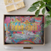 Abstraktes Papier mit geschnittenem Papier (Geschenk)