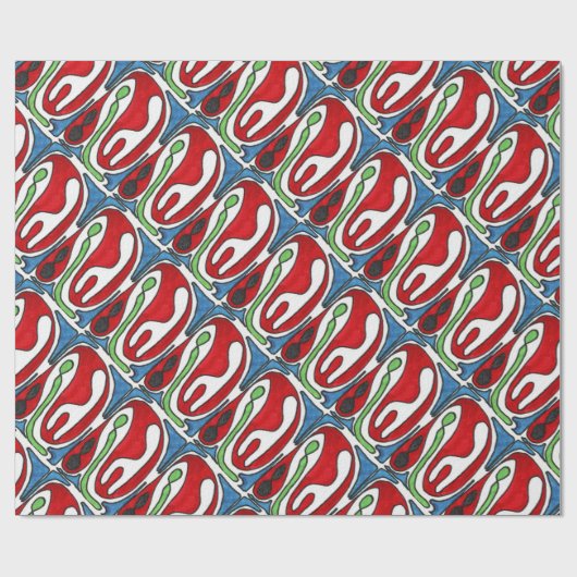 Abstraktes Papier zum Umschlag von "Inside Out" Geschenkpapier (Flach)