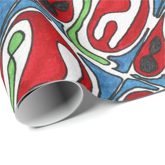 Abstraktes Papier zum Umschlag von "Inside Out" Geschenkpapier (Rolleneckpunkt)