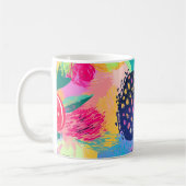 Abstraktes Paradies für tropische Früchte Kaffeetasse (Links)