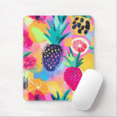 Abstraktes Paradies für tropische Früchte Mousepad (Mit Mouse)