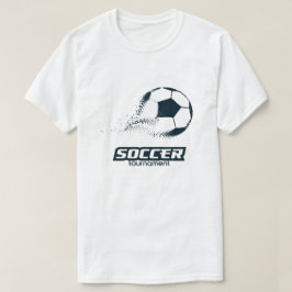 Abstraktes Partikel-Fußball-Turnier-Design T-Shirt