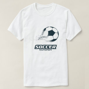 Abstraktes Partikel-Fußball-Turnier-Design T-Shirt