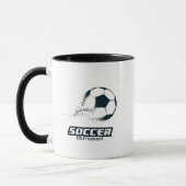 Abstraktes Partikel-Fußball-Turnier-Design Tasse (Links)
