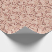 Abstraktes Party-Doodle-Muster Geschenkpapier (Ecke)