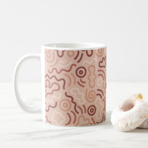 Abstraktes Party-Doodle-Muster Kaffeetasse