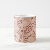 Abstraktes Party-Doodle-Muster Kaffeetasse (Mittel)