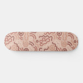 Abstraktes Party-Doodle-Muster Skateboard (Horizontal)